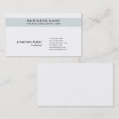 プロフェッショナルお洒落トレンディークラシープレーン 名刺 (正面/裏面)