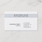 プロフェッショナルお洒落トレンディークラシープレーン 名刺 (正面)