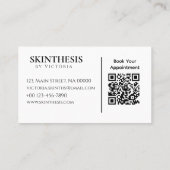 プロフェッショナルお洒落ミニマリストラグジュアリー気にスキン 名刺 (裏面)