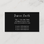 プロフェッショナルかわいいナース介護者ホーム救済アイド 名刺 (裏面)