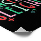 プロフェッショナルがんそりオンコロジーナースキリスト ポスター (角)