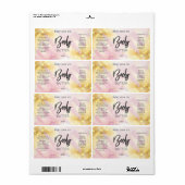 プロフェッショナルきらめく体バターラベル ラベル (フルシート)