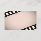 プロフェッショナルしかしユニークな映画事業カード臨時雇用者 名刺 (裏面)