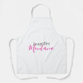 プロフェッショナルでエレガントなモダンミニマリスト名 エプロン (正面)