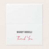 プロフェッショナルでエレガントなモダン ミニマリストの感謝 (外部フラット)