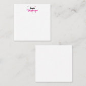 プロフェッショナルでエレガントなモダン ミニマリスト名 ノートカード (正面/裏面)