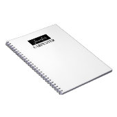 プロフェッショナルでエレガントなモダン ミニマリスト プレーン ノートブック (右側)