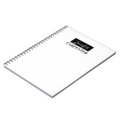 プロフェッショナルでエレガントなモダン ミニマリスト プレーン ノートブック (左側)