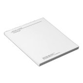 プロフェッショナルでエレガントな白のプレーンなミニマリスト モダン ノートパッド (アングル)