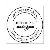 プロフェッショナルでエレガントな返信住所 セルフインキングスタンプ (デザイン)