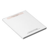 プロフェッショナルでシンプルなモダン ミニマリスト ノートパッド (アングル)