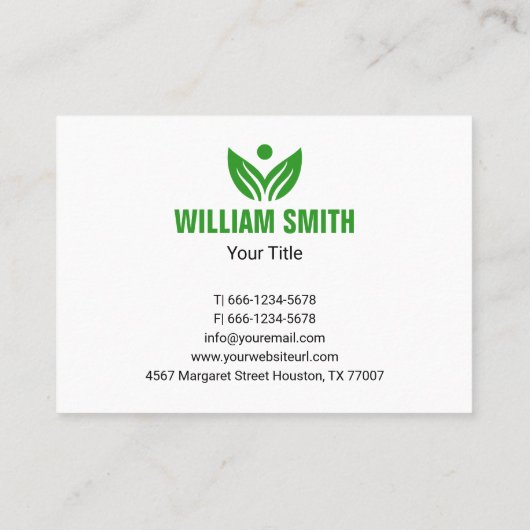 プロフェッショナルとエコフレンドリー造園モダン 名刺 (裏面)