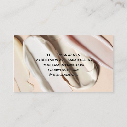 プロフェッショナルとシックforブラジル&体Waxing 名刺 (裏面)