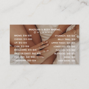 プロフェッショナルとシックforブラジル&体Waxing 名刺