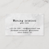 プロフェッショナルとシックforブラジル&体Waxing 名刺 (裏面)