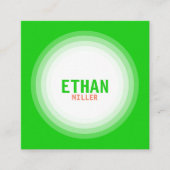 プロフェッショナルと現在の個人 スクエア名刺 (正面)