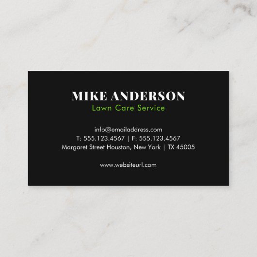 プロフェッショナルと目を引く気に芝広告の 名刺 (裏面)