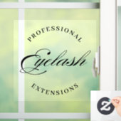 プロフェッショナルなまつげエクステンション ミニマル モダン ウィンドウサイン (ホーム)
