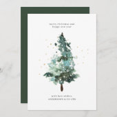 プロフェッショナルなコーポレートロゴのホリデーグリーティングカード シーズンカード (正面/裏面)