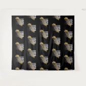 プロフェッショナルなビジネスロゴのブラックプロモーション素材 タペストリー (正面(横))