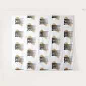 プロフェッショナルなビジネスロゴの白背景プロモーション素材 タペストリー (正面(横))