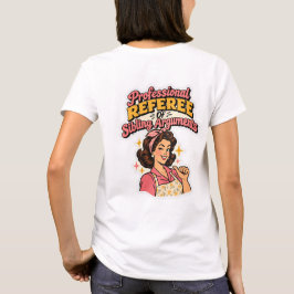 プロフェッショナルな兄弟喧嘩の審判員 レトロコミック Tシャツ