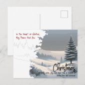 プロフェッショナルな冬の風景 クリスマス ビジネス (正面/裏面)