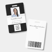 プロフェッショナルな従業員 現代の職場用IDカード バッジ (正面&裏面)