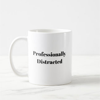プロフェッショナルな気が散る面白いTシャツ コーヒーマグカップ