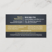 プロフェッショナルな窓・ドアの取り付け修理 名刺 (裏面)