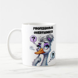 プロフェッショナルな考えすぎママ コーヒーマグカップ