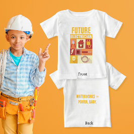 プロフェッショナルな電気技師のアイコン デザイン トライブレンドＴシャツ