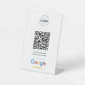 プロフェッショナルなGoogleレビューQRコードロゴ 台座サイン (正面)