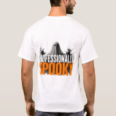 👻 プロフェッショナルにおどろおどろしい面白ハロウィン名言Gif Tシャツ (裏面)