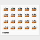 👻 プロフェッショナルに怖い面白ハロウィン名言Gif スクエアシール (シート)