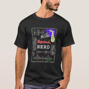 プロフェッショナルのおたくまたはギークで謎と献上品を持つ Tシャツ