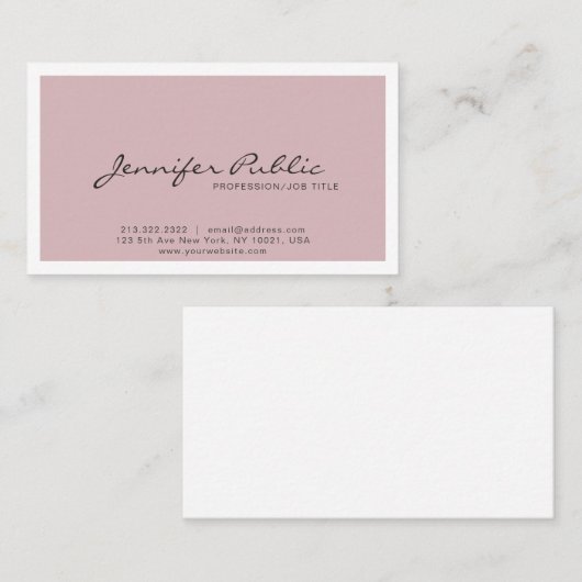 プロフェッショナルのお洒落標準の色 名刺 (正面/裏面)