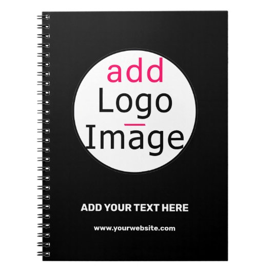 プロフェッショナルのカスタマイズ可能なビジネス商標 ノートブック (正面)