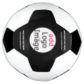 プロフェッショナルのカスタマイズ可能なビジネス白黒 サッカーボール (回転)