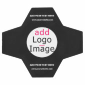 プロフェッショナルのカスタマイズ可能なビジネス白黒 サッカーボール (フラット)