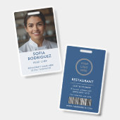 プロフェッショナルのカスタマイズ可能な従業員ID バッジ (Front & Back)