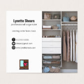 プロフェッショナルのクローゼット整理の名刺 名刺 (内部フラット)