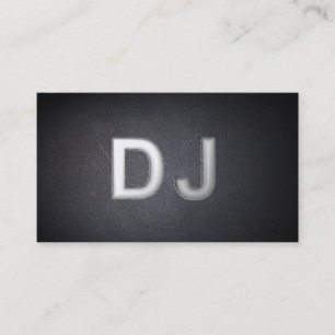 プロフェッショナルのクールな石炭黒DJの名刺 名刺