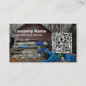 プロフェッショナルのジャンク取り外し運搬サービスロゴ 名刺 (正面)