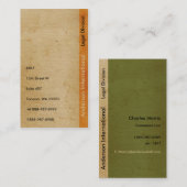 プロフェッショナルのストライプの紙の名刺 名刺 (正面/裏面)