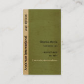 プロフェッショナルのストライプの紙の名刺 名刺 (裏面)