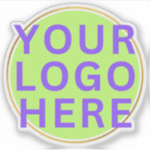 プロフェッショナルのビジネスロゴをブランドのウォーターボトルに シール (正面)