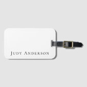 プロフェッショナルのモダンプレイエレガントン ラゲッジタグ (正面横)