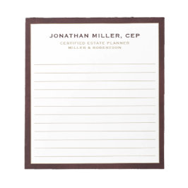 プロフェッショナルのラインナップ会社 ノートパッド