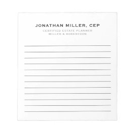 プロフェッショナルのラインナップ会社 ノートパッド